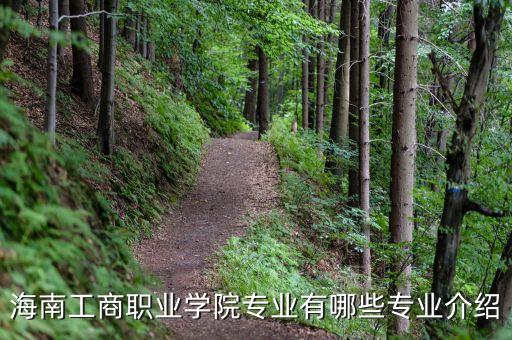 海南工商职业学院专业有哪些专业介绍