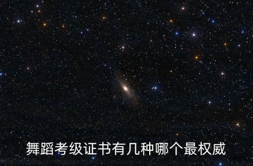 舞蹈考级证书有几种哪个最权威