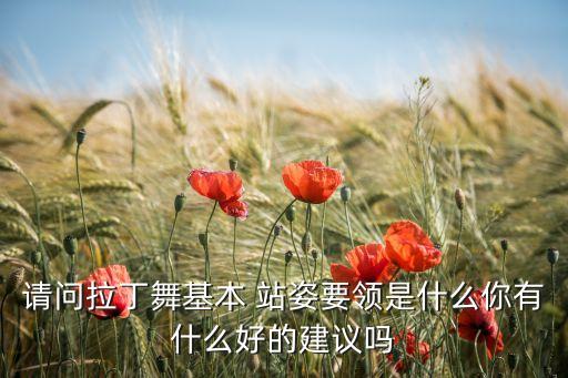 请问拉丁舞基本 站姿要领是什么你有什么好的建议吗