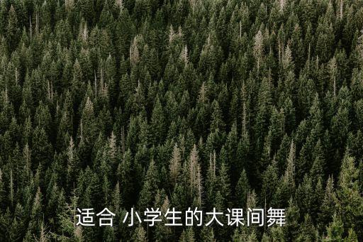 适合 小学生的大课间舞