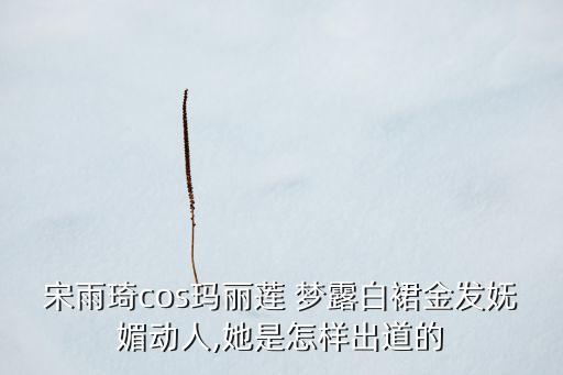 宋雨琦cos玛丽莲 梦露白裙金发妩媚动人,她是怎样出道的