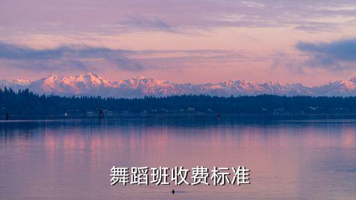  舞蹈班收费标准