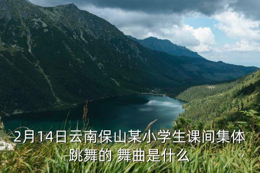 2月14日云南保山某小学生课间集体跳舞的 舞曲是什么