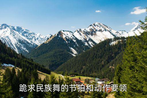 跪求民族舞的节拍和动作要领