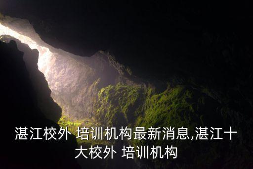 湛江校外 培训机构最新消息,湛江十大校外 培训机构