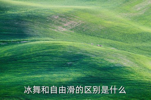 冰舞和自由滑的区别是什么