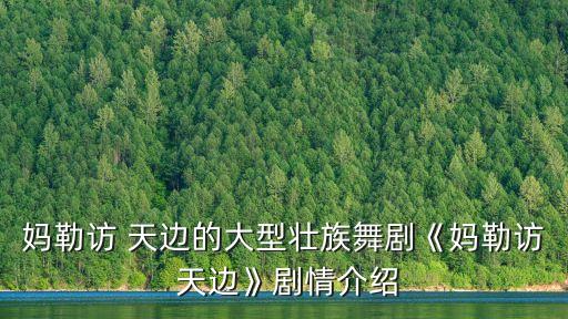妈勒访 天边的大型壮族舞剧《妈勒访 天边》剧情介绍