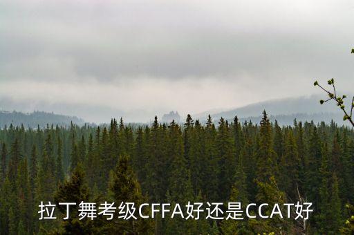 拉丁舞考级CFFA好还是CCAT好