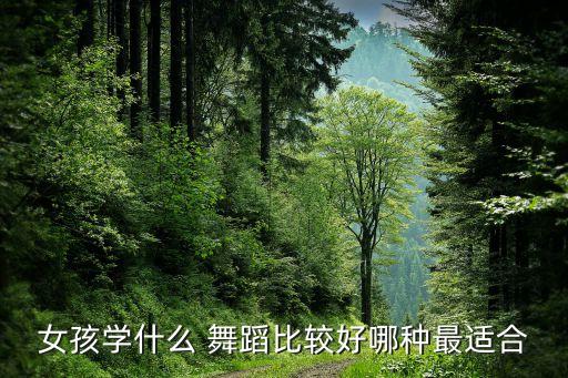女孩学什么舞蹈,四岁女孩学什么舞蹈