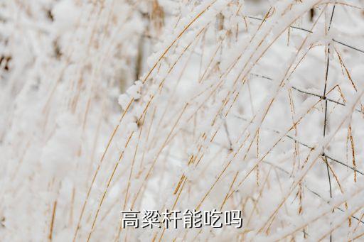 高粱杆能吃吗