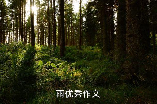 雨优秀作文
