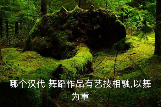 哪个汉代 舞蹈作品有艺技相融,以舞为重