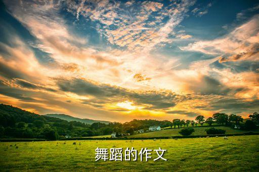  舞蹈的作文