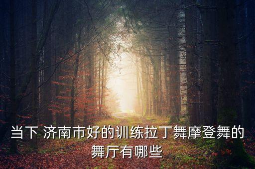 当下 济南市好的训练拉丁舞摩登舞的舞厅有哪些
