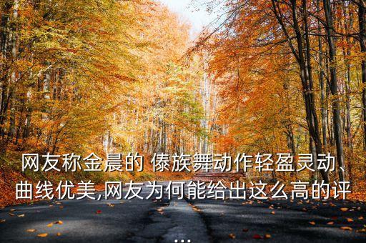 网友称金晨的 傣族舞动作轻盈灵动、曲线优美,网友为何能给出这么高的评...
