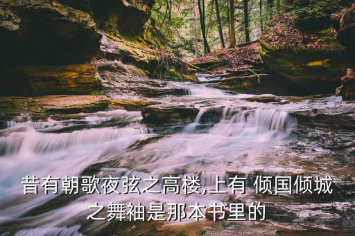 昔有朝歌夜弦之高楼,上有 倾国倾城之舞袖是那本书里的