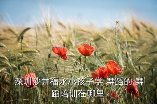  深圳沙井福永小孩子学 舞蹈的 舞蹈培训在哪里