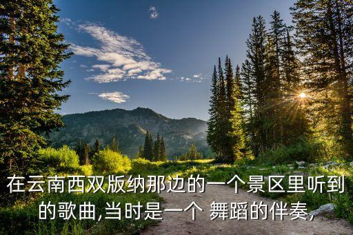 在云南西双版纳那边的一个景区里听到的歌曲,当时是一个 舞蹈的伴奏,