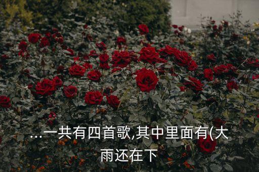 ...一共有四首歌,其中里面有(大雨还在下