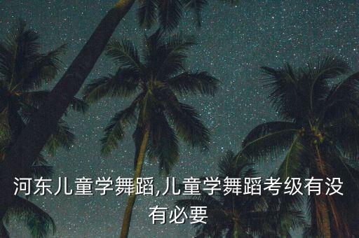 天津河东儿童学舞蹈,儿童学舞蹈考级有没有必要