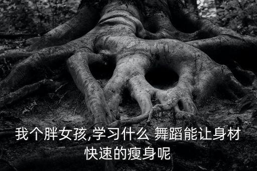 我个胖女孩,学习什么 舞蹈能让身材快速的瘦身呢