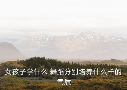 女孩子学什么 舞蹈分别培养什么样的 气质
