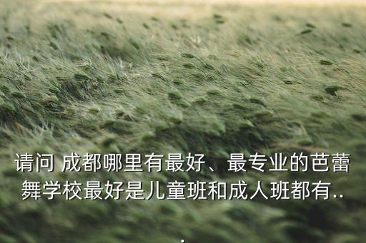 成都最贵少儿舞蹈,成都2023少儿舞蹈比赛时间