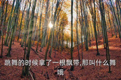 跳舞的时候拿了一根飘带,那叫什么舞哦