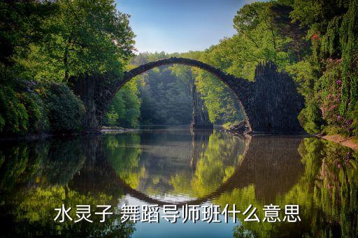 水灵子 舞蹈导师班什么意思