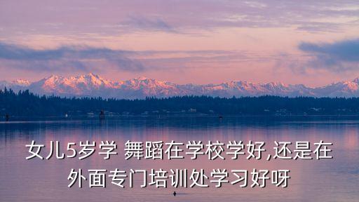 女儿5岁学 舞蹈在学校学好,还是在外面专门培训处学习好呀