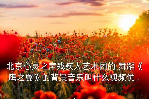 北京心灵之声残疾人艺术团的 舞蹈《鹰之翼》的背景音乐叫什么视频优...