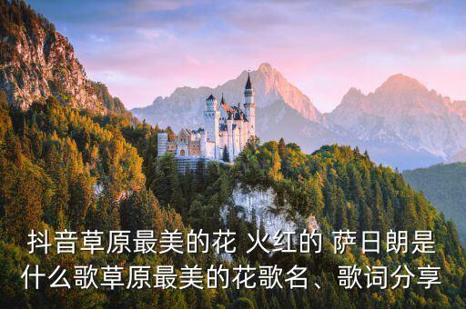 抖音草原最美的花 火红的 萨日朗是什么歌草原最美的花歌名、歌词分享