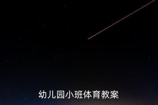 幼儿园小班体育教案