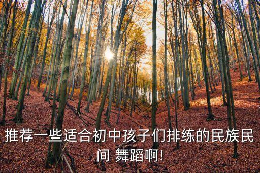推荐一些适合初中孩子们排练的民族民间 舞蹈啊!