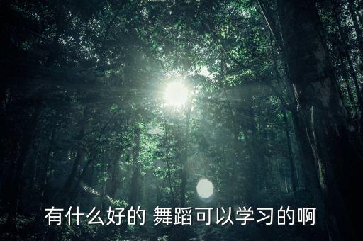 有什么好的 舞蹈可以学习的啊