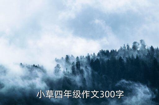  小草四年级作文300字