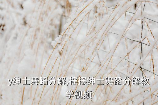 psy绅士舞蹈分解,摇摆绅士舞蹈分解教学视频