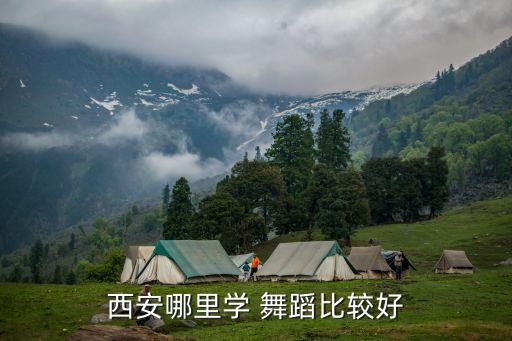 西安哪里学 舞蹈比较好