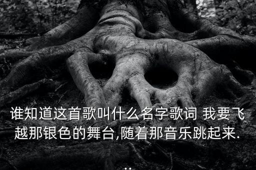 谁知道这首歌叫什么名字歌词 我要飞越那银色的舞台,随着那音乐跳起来...
