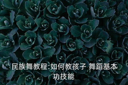  民族舞教程:如何教孩子 舞蹈基本功技能