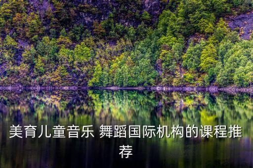 美育儿童音乐 舞蹈国际机构的课程推荐