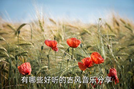 有哪些好听的古风音乐分享