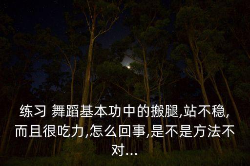 舞蹈耗腿视频,舞蹈训练撕腿教程视频