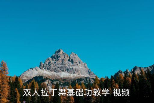 双人拉丁舞基础功教学 视频