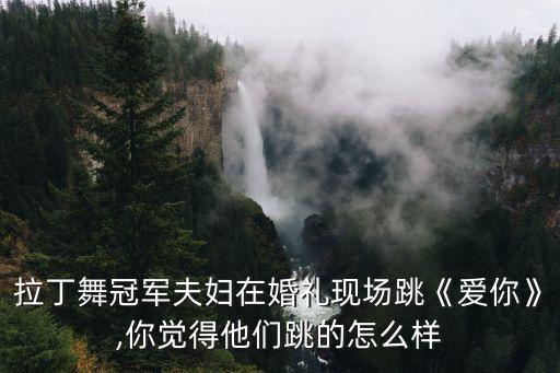 拉丁舞冠军夫妇在婚礼现场跳《爱你》,你觉得他们跳的怎么样
