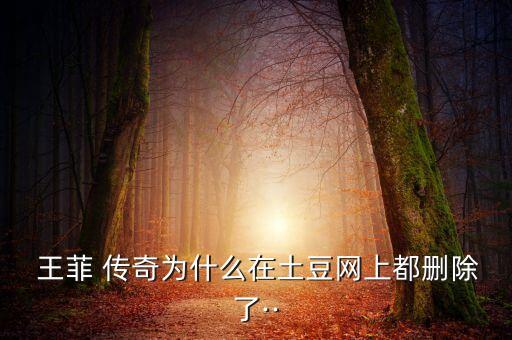  王菲 传奇为什么在土豆网上都删除了··