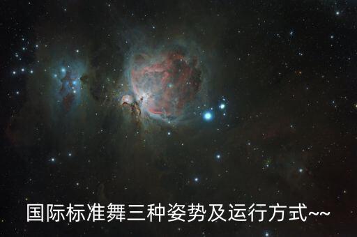 国际标准舞三种姿势及运行方式~~