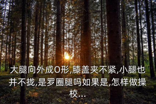大腿向外成O形,膝盖夹不紧,小腿也并不拢,是罗圈腿吗如果是,怎样做操校...