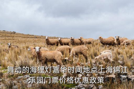  舞动的海狸灯嘉华时间地点上海锦江乐园门票价格优惠政策