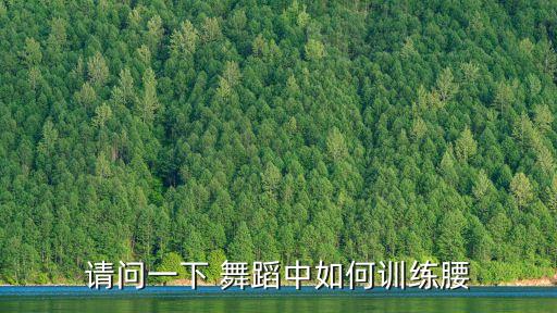 请问一下 舞蹈中如何训练腰